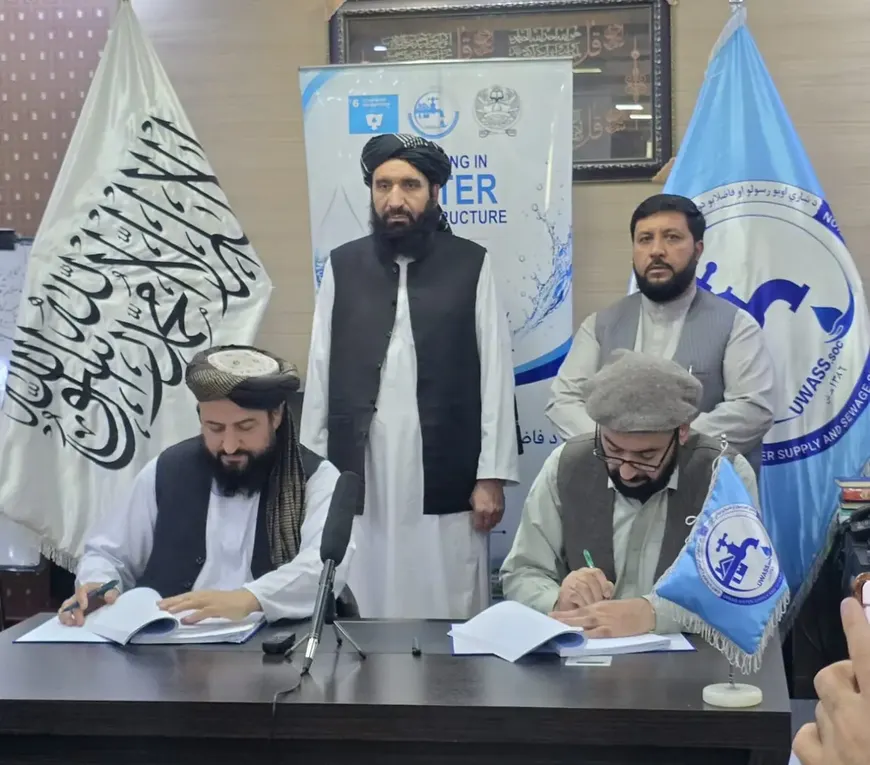تصویر همان گزارش: قرارداد انتقال آب بند شاه و عروس به شهر کابل به ارزش یک میلیارد افغانی امضا شد