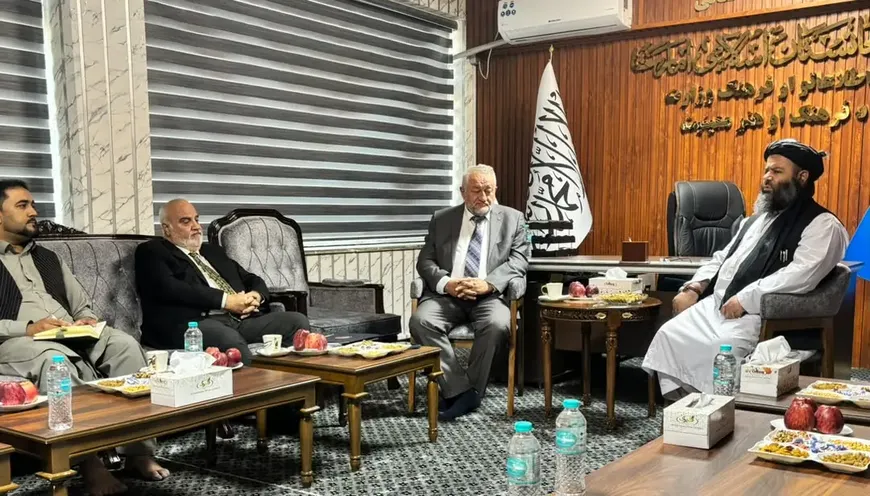 تصویر همان گزارش: تأکید معین فرهنگ و هنر و نهاد تیکا بر حفظ و مرمت آثار تاریخی در افغانستان